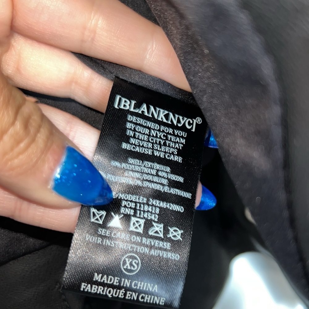 NWT Blank NYC Best in Show Faux Leather Jacket - Picture 5 of 5